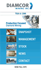 Mobile Screenshot of diamcormining.com