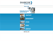 Tablet Screenshot of diamcormining.com